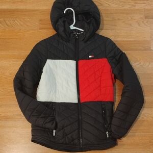 Tommy Hilfiger Sport Women's Tri-Color Puffer Jacket Size Small